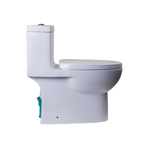 EAGO Dual Flush High-Efficiency Eco-Friendly One-Piece Toilet – White TB359