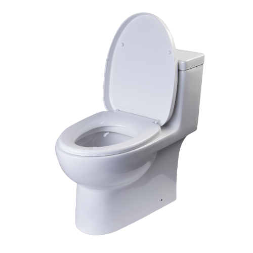 EAGO Dual Flush High-Efficiency Eco-Friendly One-Piece Toilet – White TB359