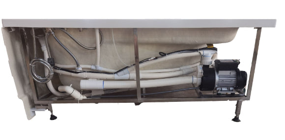 EAGO 59" Corner Whirlpool Bathtub – Single Person | White Acrylic Spa Tub AM161-R