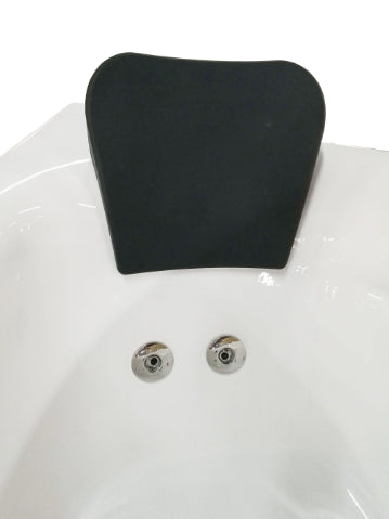 EAGO 59" Corner Whirlpool Bathtub – Single Person | White Acrylic Spa Tub AM161-R