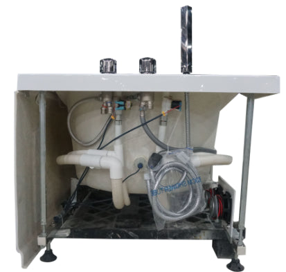 EAGO 6ft Whirlpool Bathtub – Right Drain | White Acrylic Spa Tub with Fixtures AM189ETL-R