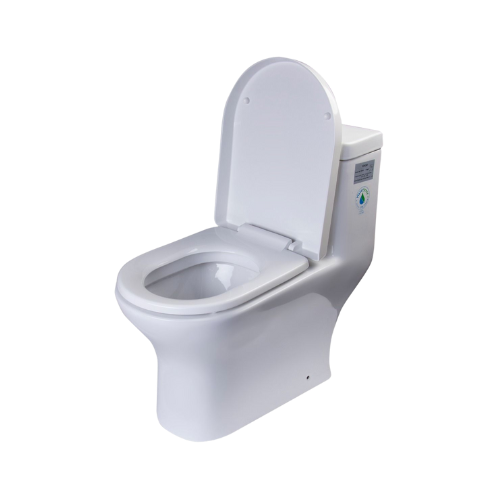 EAGO One-Piece Dual Flush High Efficiency Toilet | White Eco-Friendly Modern Design TB353