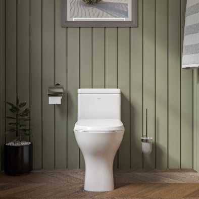 EAGO One-Piece Dual Flush High Efficiency Toilet | White Eco-Friendly Modern Design TB353