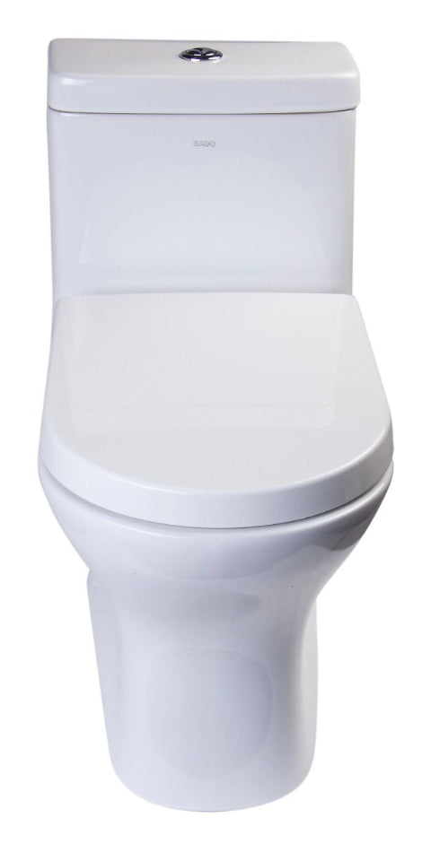 EAGO One-Piece Dual Flush High Efficiency Toilet | White Eco-Friendly Modern Design TB353