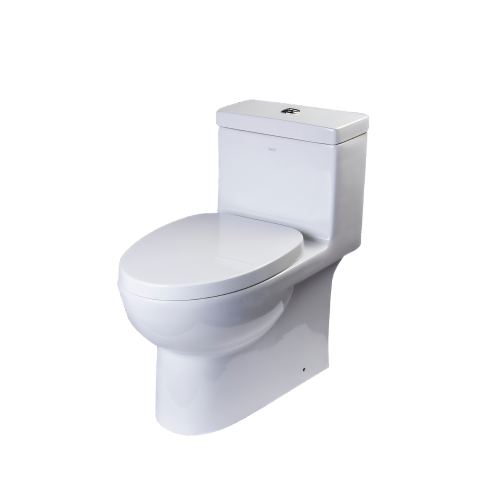 EAGO Dual Flush High-Efficiency Eco-Friendly One-Piece Toilet – White TB359