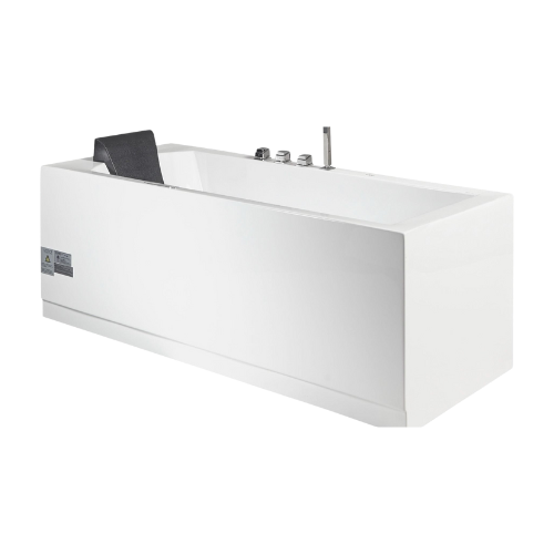 EAGO 5ft Rectangular Whirlpool Bathtub – Right Drain | White Acrylic Spa Tub AM154ETL-R5