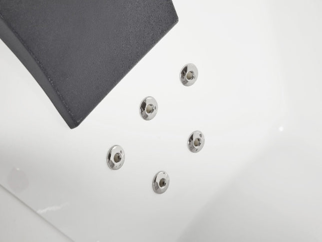 EAGO 5ft Rectangular Whirlpool Bathtub – Right Drain | White Acrylic Spa Tub AM154ETL-R5