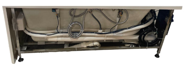 EAGO 5ft Rectangular Whirlpool Bathtub – Right Drain | White Acrylic Spa Tub AM154ETL-R5