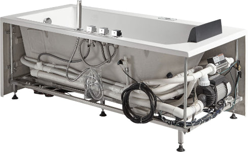 EAGO 5ft Rectangular Whirlpool Bathtub – Right Drain | White Acrylic Spa Tub AM154ETL-R5